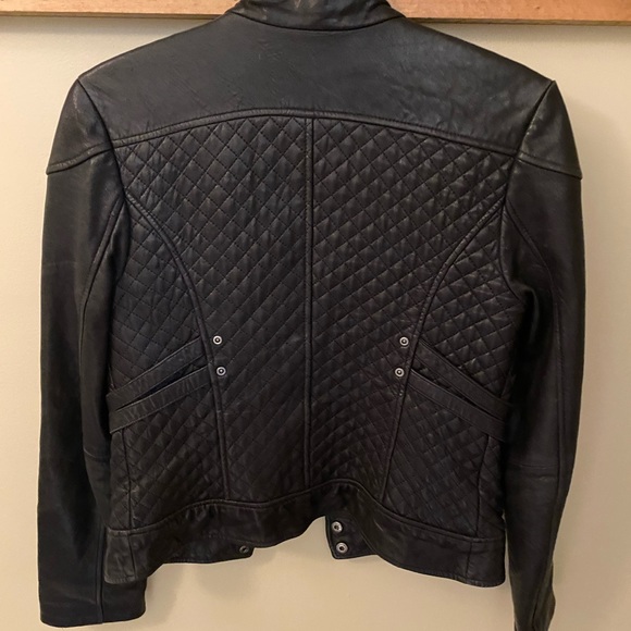 DKNY Soft Genuine Leather Jacket - Picture 3 of 4